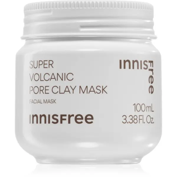innisfree innisfree Super Volcanic Pore Clay Mask čistilna maska za obraz iz ilovice za glajenje kože in zmanjšanje por 100 ml
