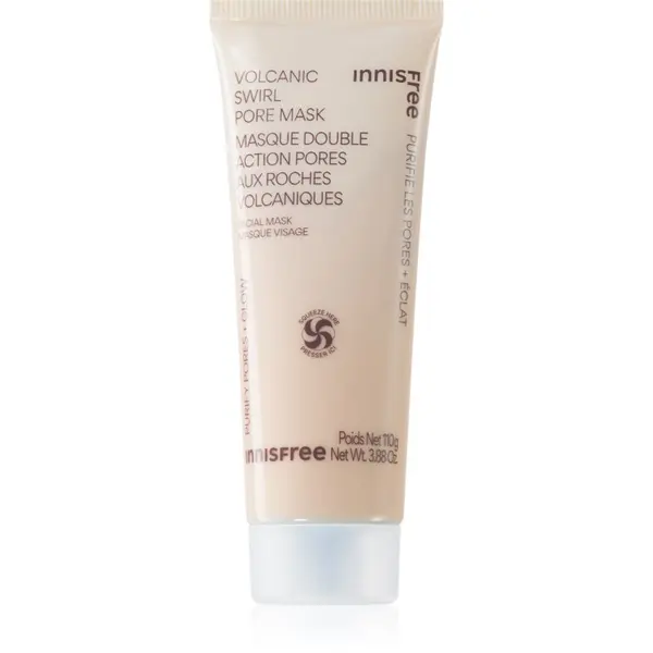 innisfree innisfree Volcanic Swirl Pore Mask maska iz ilovice za hidracijo kože in zmanjšanje por 110 g