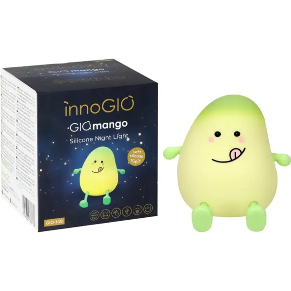 innoGIO innoGIO GIOmango zatemnitvena otroška LED-svetilka 1 kos