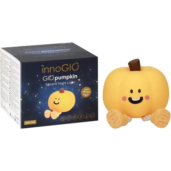 innoGIO innoGIO GIOpumpkin zatemnitvena otroška LED-svetilka 1 kos