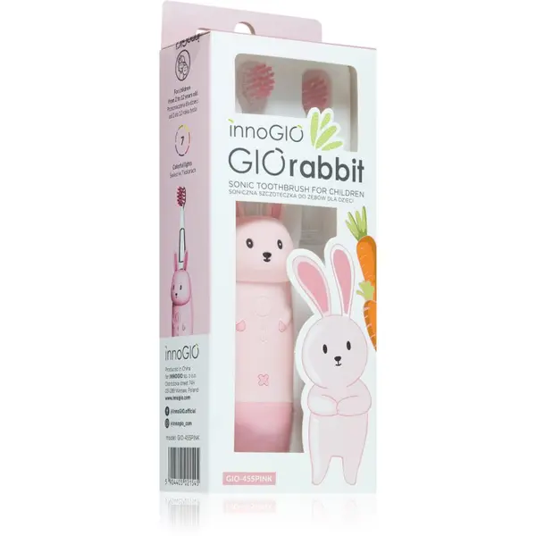 innoGIO innoGIO GIORabbit Sonic Toothbrush sonična zobna ščetka za otroke Pink 1 kos