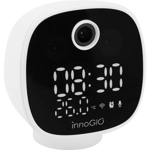 innoGIO innoGIO GIOSafety Smart Clock brezžična pametna notranja kamera 1 kos