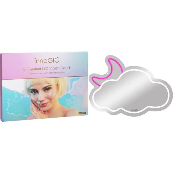 innoGIO innoGIO Vibes Cloud GIO-759C kozmetično ogledalce z LED-osvetlitvijo 41cm x 28cm x 1cm 1 kos