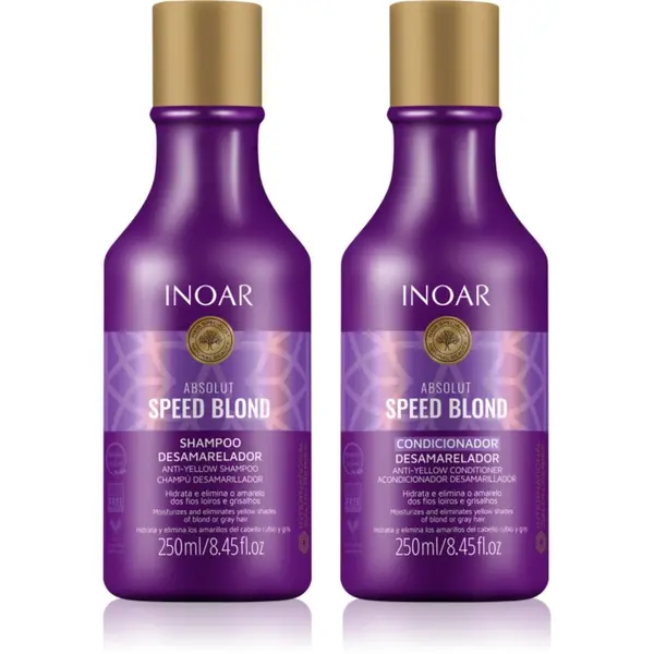 INOAR INOAR Absolut Speed Blond set za blond lase 2x250 ml