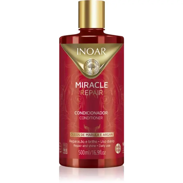INOAR INOAR Miracle Repair regeneracijski balzam za šibke in poškodovane lase 500 ml