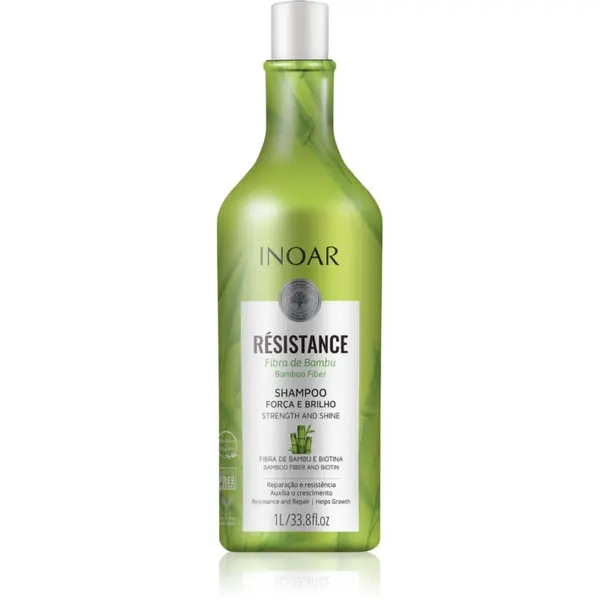 INOAR INOAR Résistance Bambu šampon za lomljive in izčrpane lase 1000 ml