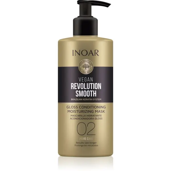 INOAR INOAR Vegan Revolution Smooth vlažilna gladilna maska za lase 350 ml