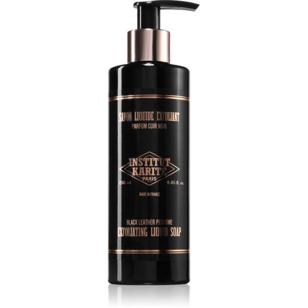 Institut Karité Paris Institut Karité Paris Black Leather Exfoliating Liquid Soap eksfoliacijsko tekoče milo 250 ml