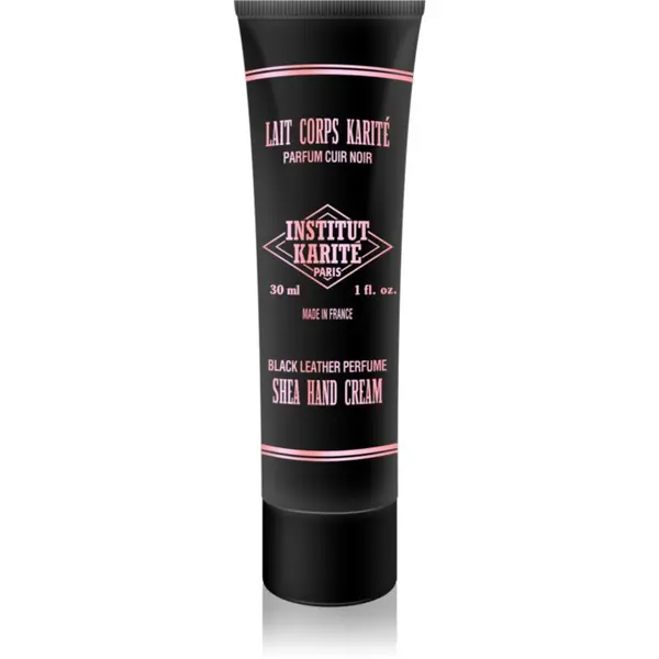 Institut Karité Paris Institut Karité Paris Black Leather Shea Hand Cream zaščitna krema za roke 30 ml