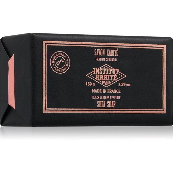 Institut Karité Paris Institut Karité Paris Black Leather Shea Soap luksuzno trdo milo z karitejevim maslom 150 g