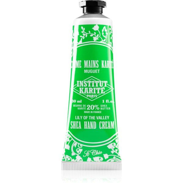 Institut Karité Paris Institut Karité Paris Lily Of The Valley So Chic hranilna krema za roke s karitejevim maslom tube only 30 ml