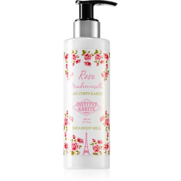 Institut Karité Paris Institut Karité Paris Rose Mademoiselle Shea Body Milk vlažilni losjon za telo z karitejevim maslom 200 ml