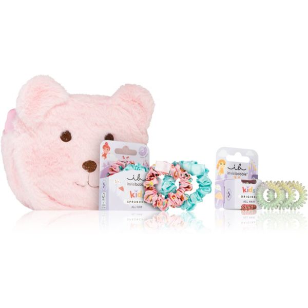 invisibobble invisibobble Pink Teddy Xmas 2023 set (za otroke)