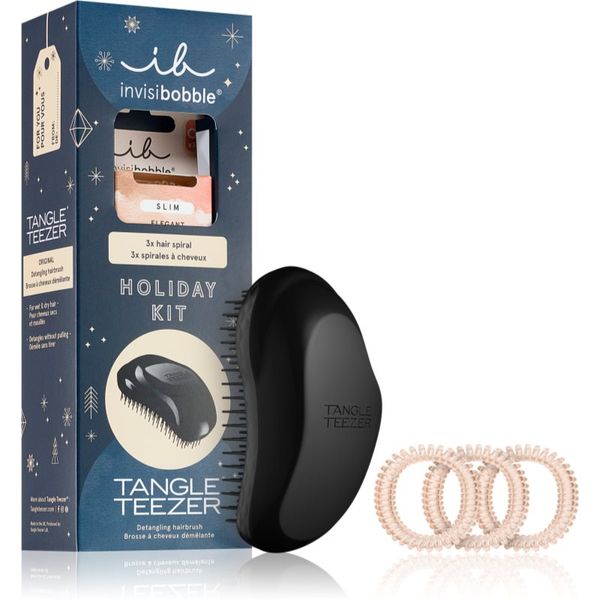 invisibobble invisibobble x Tangle Teezer Holiday Kit set (za popoln videz las)