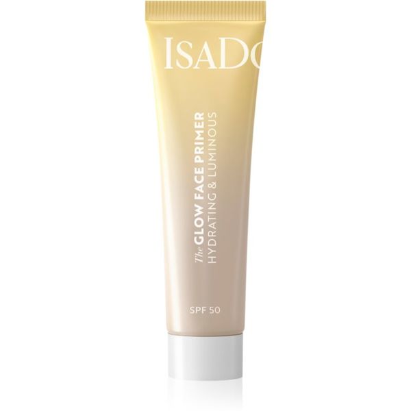 IsaDora IsaDora Glow Face Primer Hydrating & Luminous podlaga za osvetljevanje kože in hidratacijo SPF 50 30 ml