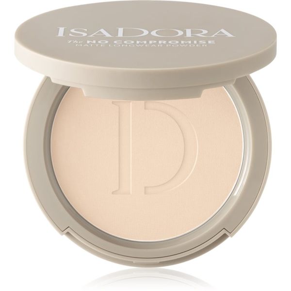 IsaDora IsaDora The No Compromise Matte Longwear Powder kompaktni puder za mat videz odtenek 60 Neutral Porcelain 8 g