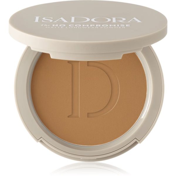 IsaDora IsaDora The No Compromise Matte Longwear Powder kompaktni puder za mat videz odtenek 70 Neutral Tan 8 g