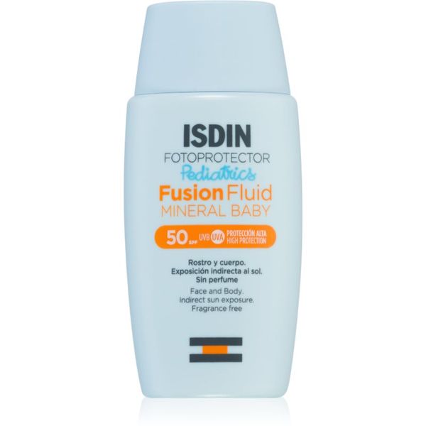 ISDIN ISDIN Fotoprotector Fusion Fluid Mneral Baby mineralna krema za sončenje za otroke SPF 50 50 ml