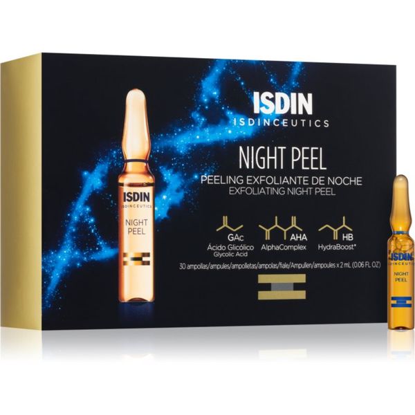 ISDIN ISDIN Isdinceutics Night Peel eksfoliacijski piling serum v ampulah 30x2 ml
