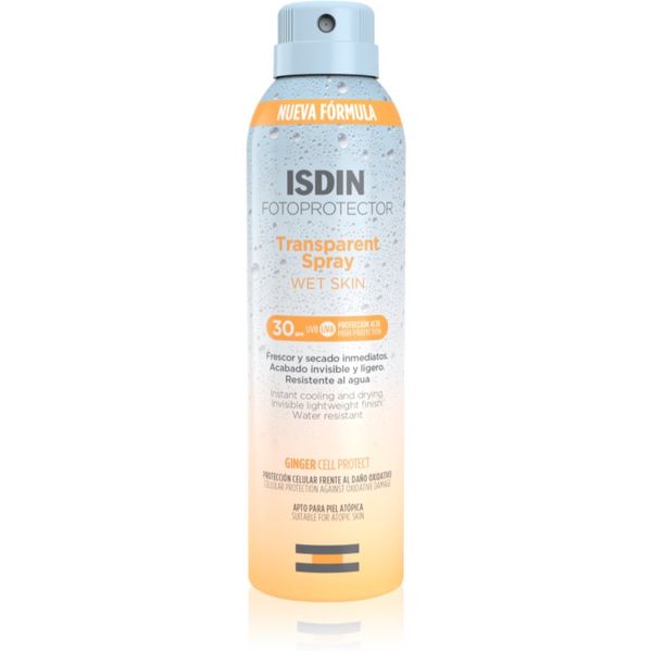 ISDIN ISDIN Transparent Spray Wet Skin prozorno pršilo za sončenje SPF 30 250 ml