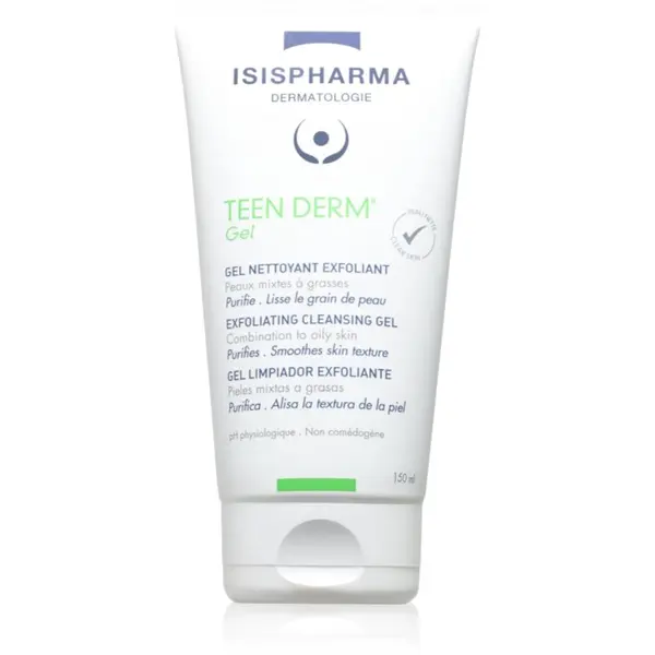 ISISPHARMA ISISPHARMA Teen Derm Gel eksfoliacijski čistilni gel za mastno in problematično kožo 150 ml