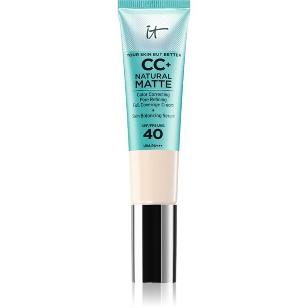 IT Cosmetics IT Cosmetics Your Skin But Better CC+ Cream Natural Matte matirajoči tekoči puder SPF 40 za ženske Fair Ivory 32 ml