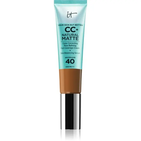 IT Cosmetics IT Cosmetics Your Skin But Better CC+ Natural Matte CC krema za mat videz SPF 40 Rich Honey 32 ml