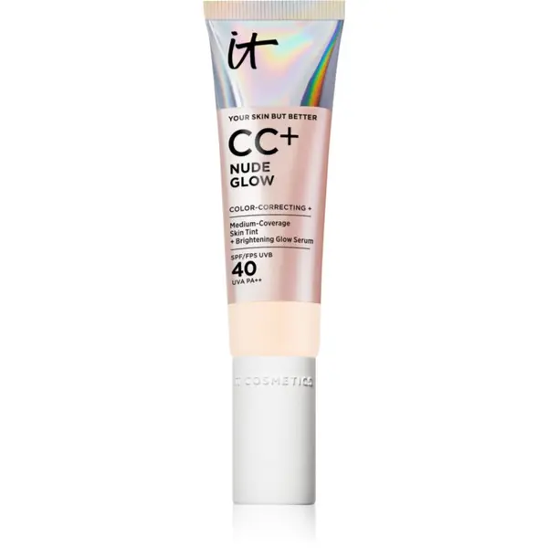 IT Cosmetics IT Cosmetics Your Skin But Better CC + Nude Glow CC krema za osvetlitev kože SPF 40 Fair Porcelain 32 ml