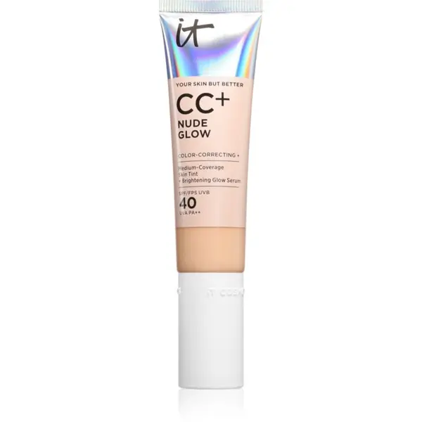 IT Cosmetics IT Cosmetics Your Skin But Better CC + Nude Glow CC krema za osvetlitev kože SPF 40 Fair Warm 32 ml