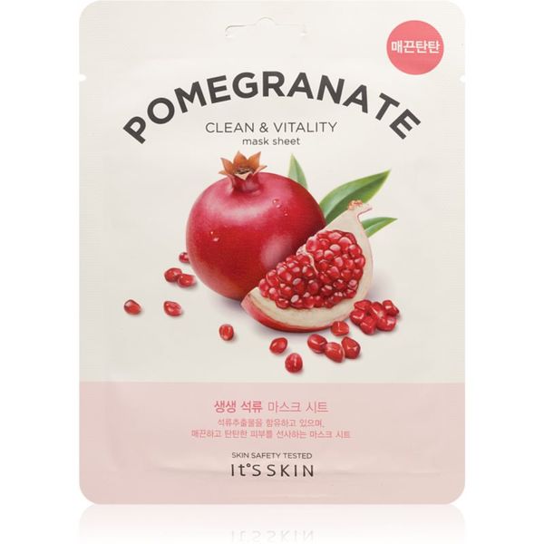 It´s Skin It´s Skin The Fresh Mask Pomegranate maska iz platna za posvetlitev in vitalnost kožo 20 g