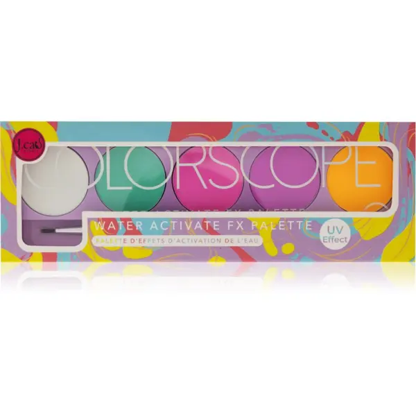 J.Cat Beauty J.Cat Beauty ColorScope paleta za lica s čopičem odtenek 102 Bright 5 g