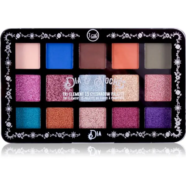 J.Cat Beauty J.Cat Beauty Dia & Noche paleta senčil za oči odtenek 101 Dia 16 g