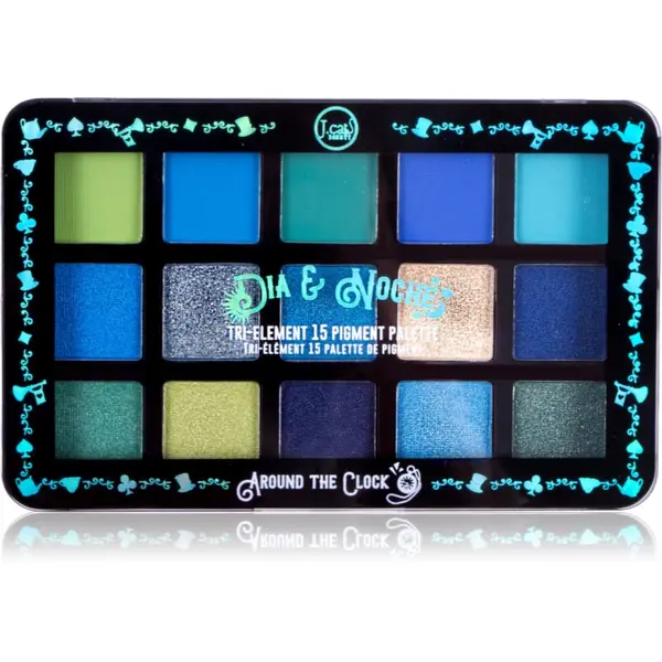 J.Cat Beauty J.Cat Beauty Dia & Noche paleta senčil za oči odtenek 104 Around The Clock 16 g