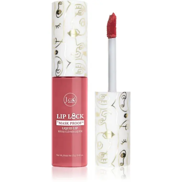 J.Cat Beauty J.Cat Beauty Lip Lock dolgoobstojna tekoča šminka z mat učinkom odtenek 108 Blessed 10 g