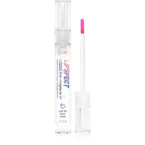J.Cat Beauty J.Cat Beauty Lipspect olje za ustnice s spreminjanjem barve odtenek 101 Peach, Please 3 ml