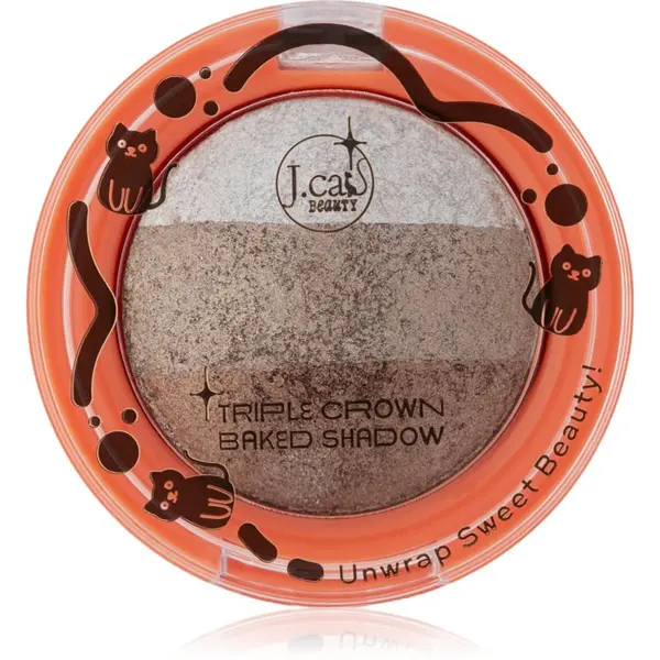 J.Cat Beauty J.Cat Beauty Triple Crown dolgoobstojna senčila za oči odtenek 103 Gingerbread 2.5 g