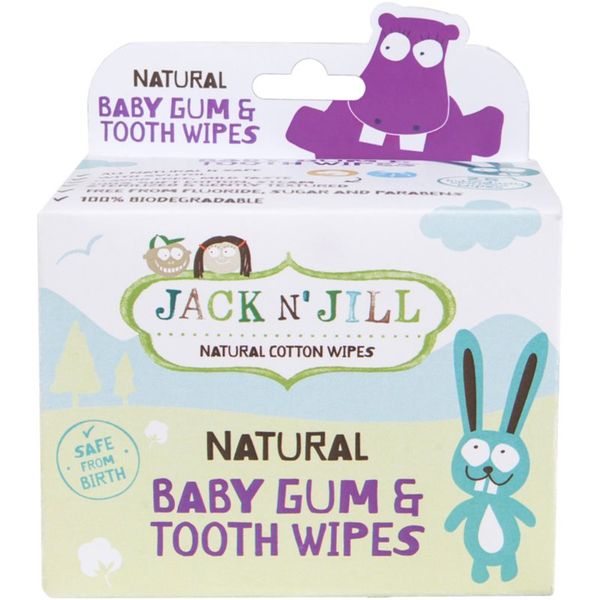 Jack N’ Jill Jack N’ Jill Natural vlažni robčki za zaščito zob in dlesni 25 kos