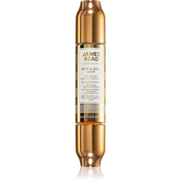 James Read James Read Gradual Tan Click & Glow Body samoporjavitvene kapljice za telo 30 ml