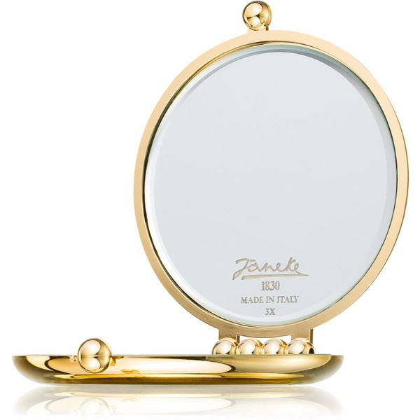 Janeke Janeke Gold Line Golden Double Mirror kozmetično ogledalce Ø 65 mm 1 kos