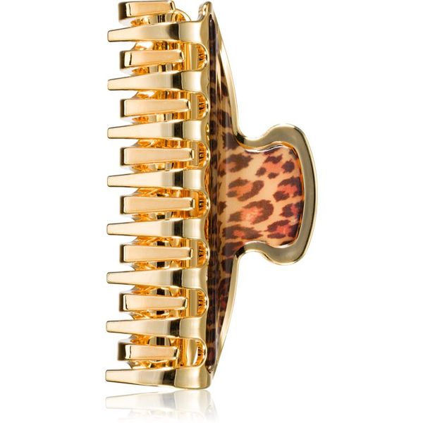 Janeke Janeke Hair-Clip Leopard sponka krokodilček za lase 9,5x3,5 cm 1 kos