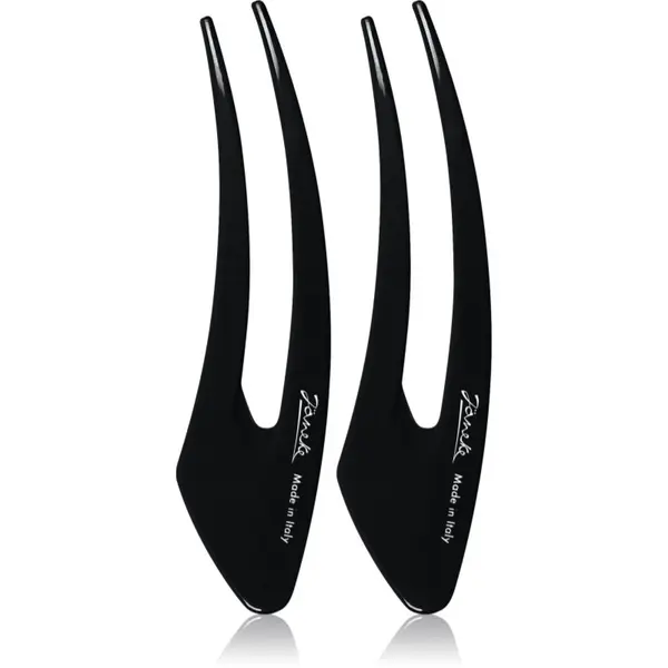 Janeke Janeke Hair Clip sponke za lase Black 2x15 cm