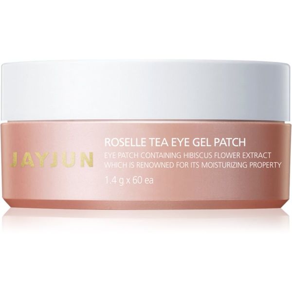 Jayjun Jayjun Eye Gel Patch Roselle Tea hidrogel maska za predel okoli oči proti oteklinam in temnim kolobarjem 60x1,4 g