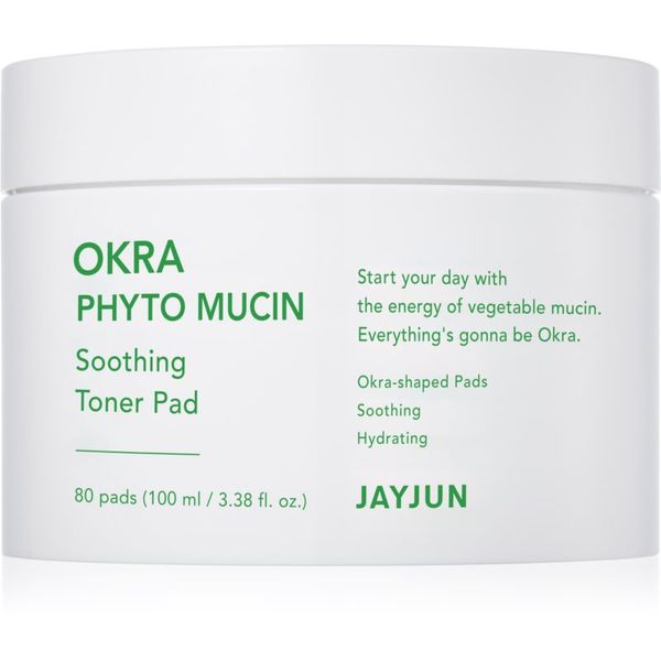 Jayjun Jayjun Okra Phyto Mucin intenzivno revitalizacijske blazinice za pomiritev kože 80 kos