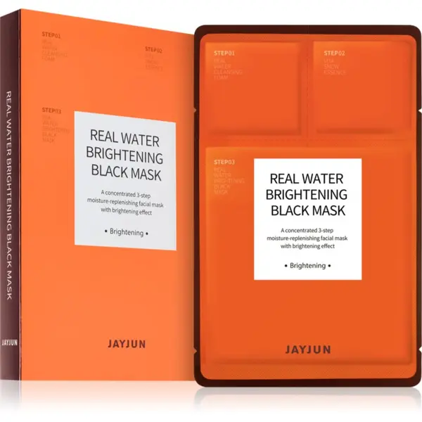 Jayjun Jayjun Real Water Brightening vlažilna tekstilna maska za osvetlitev kože 5 kos