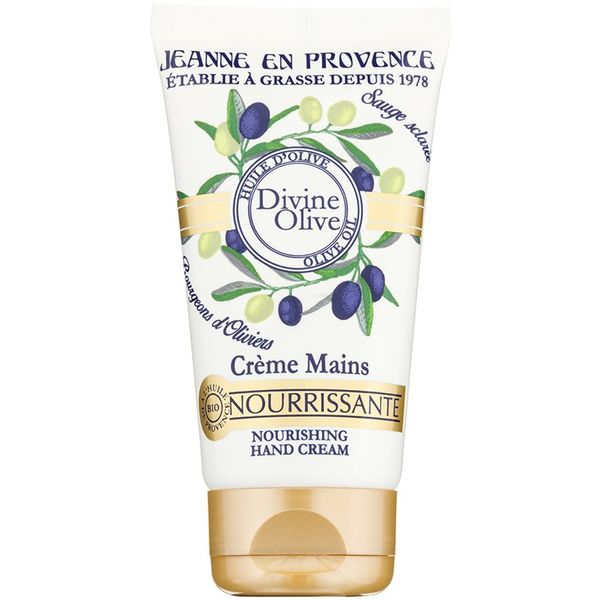 Jeanne en Provence Jeanne en Provence Divine Olive krema za roke s hranilnim učinkom 75 ml