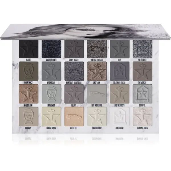 Jeffree Star Cosmetics Jeffree Star Cosmetics Cremated Artistry paleta senčil za oči 24x1,5 g