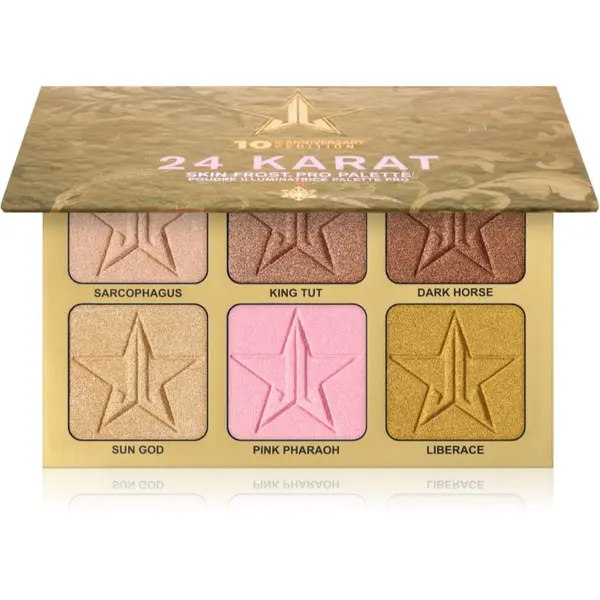 Jeffree Star Cosmetics Jeffree Star Cosmetics Skin Frost™ 24K Highlighter paleta osvetljevalcev 6x7 g