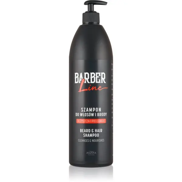 Joanna Joanna Barber Line Beard and Hair Shampoo šampon za lase in brado za moške 1000 ml