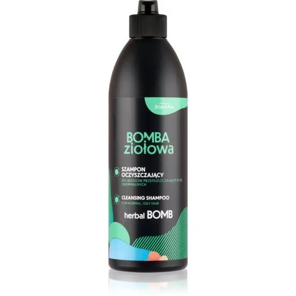 Joanna Joanna Herbal Bomb Cleansing Shampoo globinsko čistilni šampon za mastne lase in lasišče 500 ml
