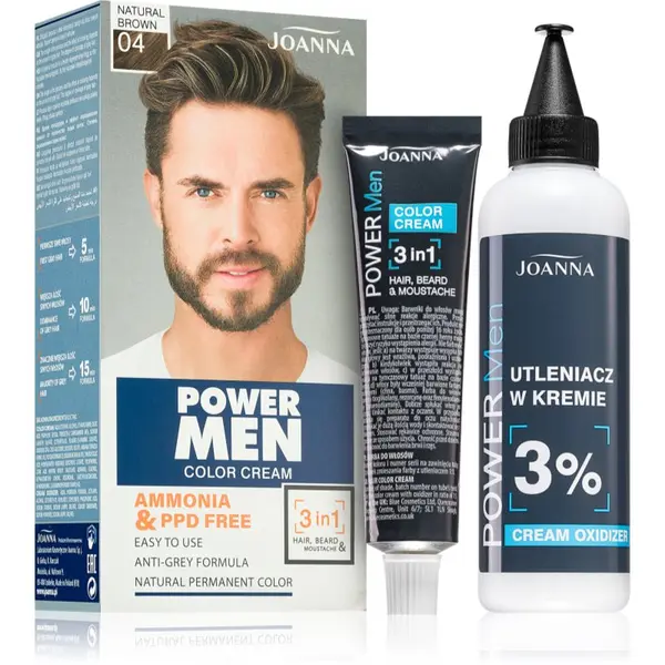 Joanna Joanna Power Men barva za lase za moške odtenek Natural Brown